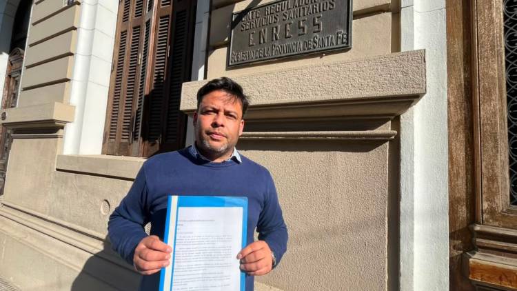 Alvizo denunció al Intendente ante el ENRESS y el Ministerio de Ambiente