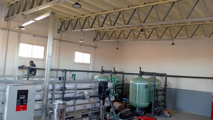 Chañar Ladeado, a punto de contar con agua potable en los hogares de casi 6.000 vecinos