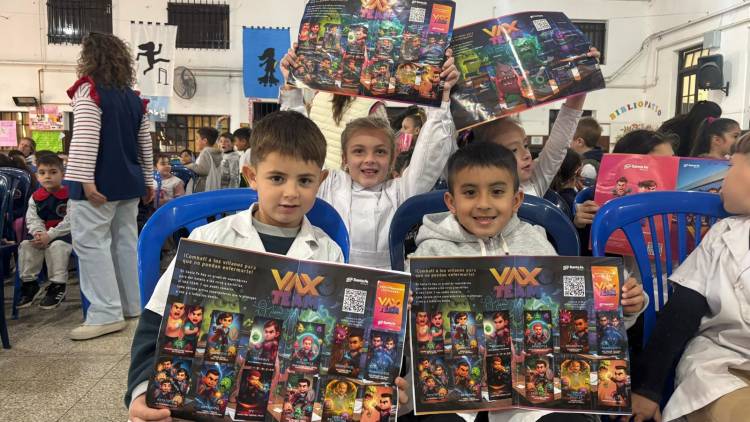 Vax Team: la campaña del gobierno de Pullaro para promover la vacunación en las infancias llegó a Acebal