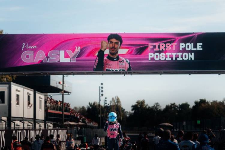 Fiesta en Alpine: Colapinto largará séptimo y Gasly se quedó con la pole en el GP de Italia