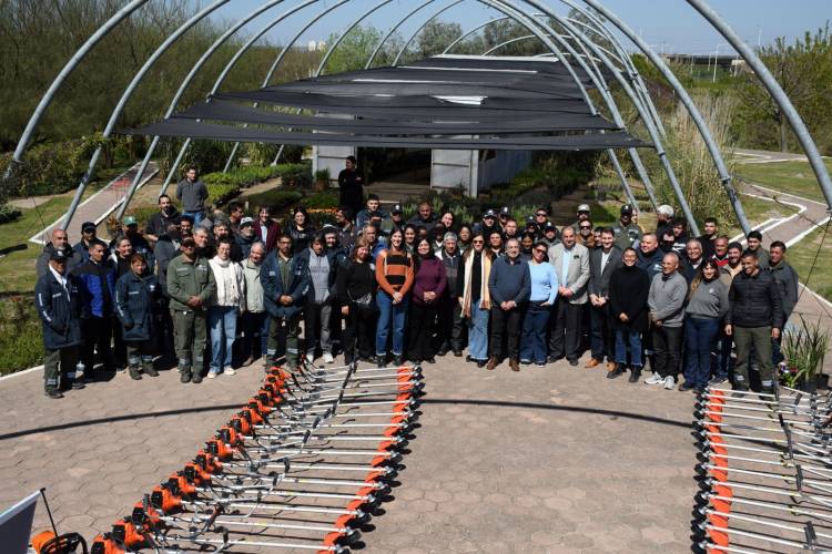 La Municipalidad invirtió $65 millones en equipamiento para fortalecer el mantenimiento de los espacios verdes