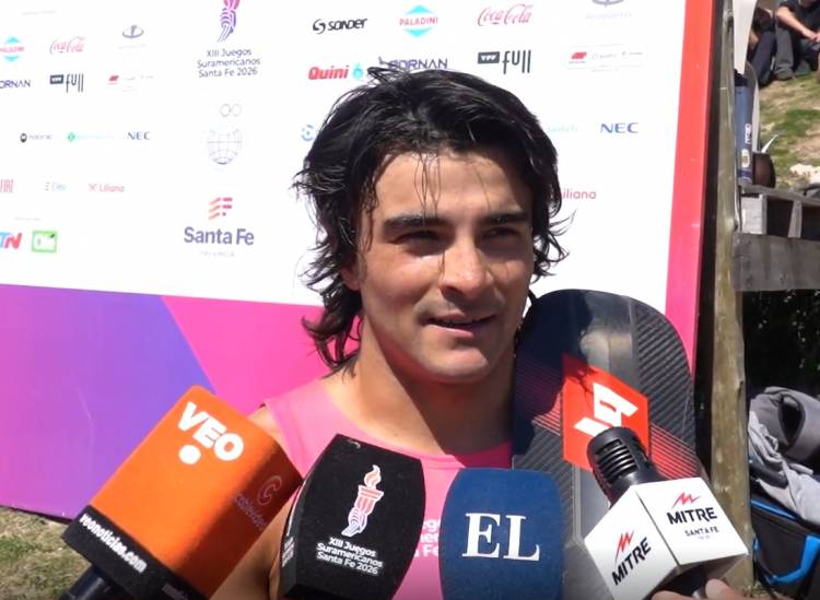 Oro rosarino en el agua: Santino Basaldella se consagró campeón en SUP en los Juegos Suramericanos