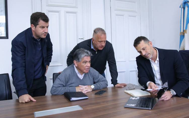 Corsalini se reunió con autoridades de protección civil para evaluar el impacto de las lluvias