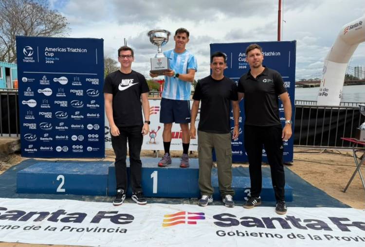 Con el triunfo del santafesino Tadeo Baruffato, la Copa Santa Fe de Triatlón reafirma el legado deportivo de la provincia