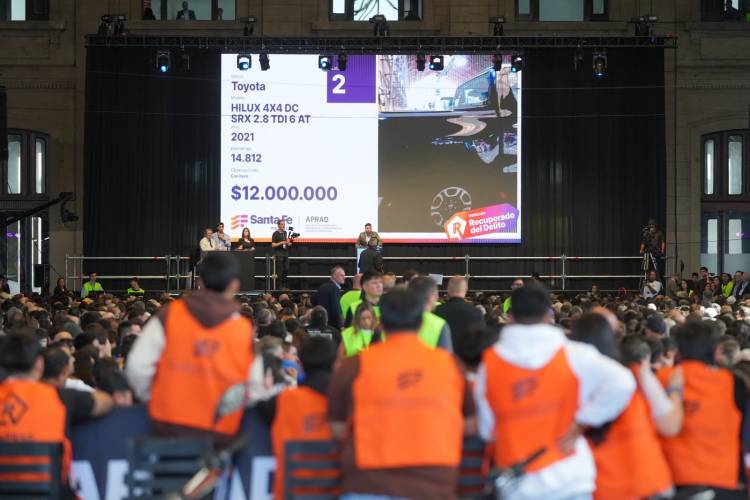 La sexta subasta de bienes incautados al delito en Santa Fe tuvo recaudación récord: $ 1.645 millones