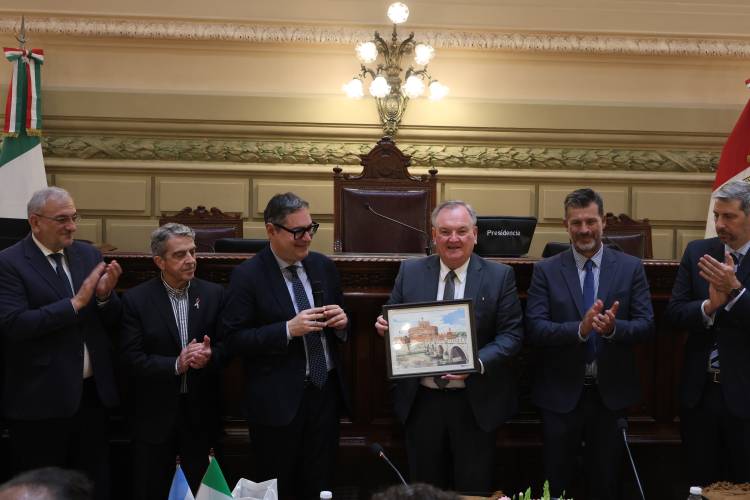 El Senado de Santa Fe recibió al cónsul general de Italia en Rosario